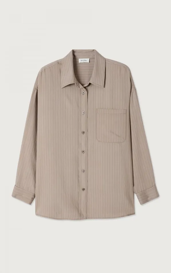 American Vintage Shirts Women Shirt Okyrow Striped Beaver