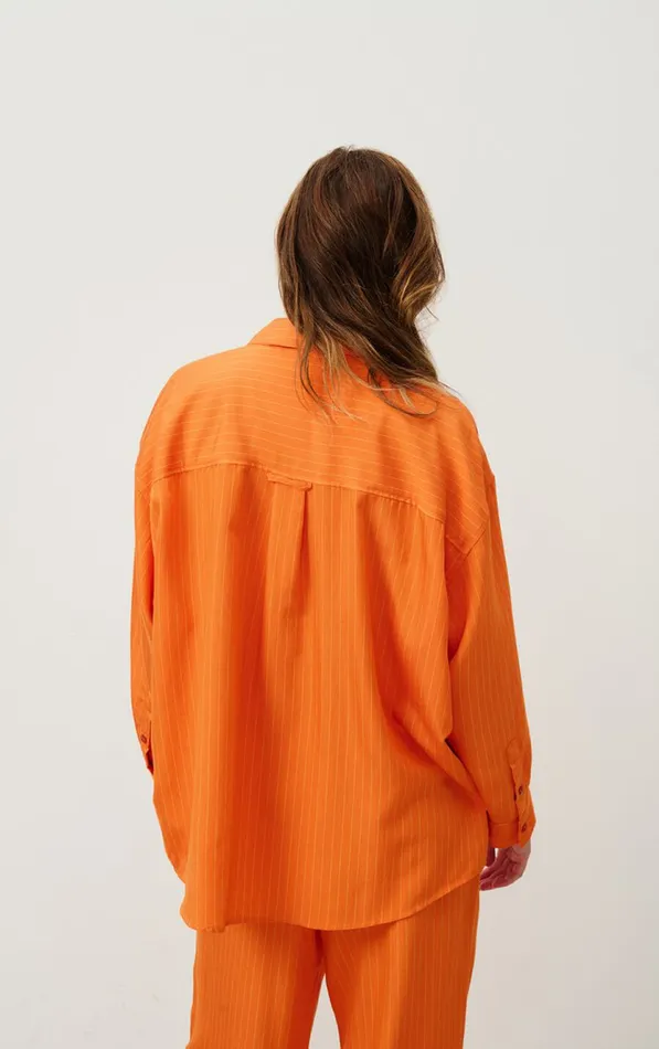American Vintage Shirts Women Shirt Okyrow Striped Cinnamon American Vintage Shirts Women Shirt Okyrow Striped Cinnamon