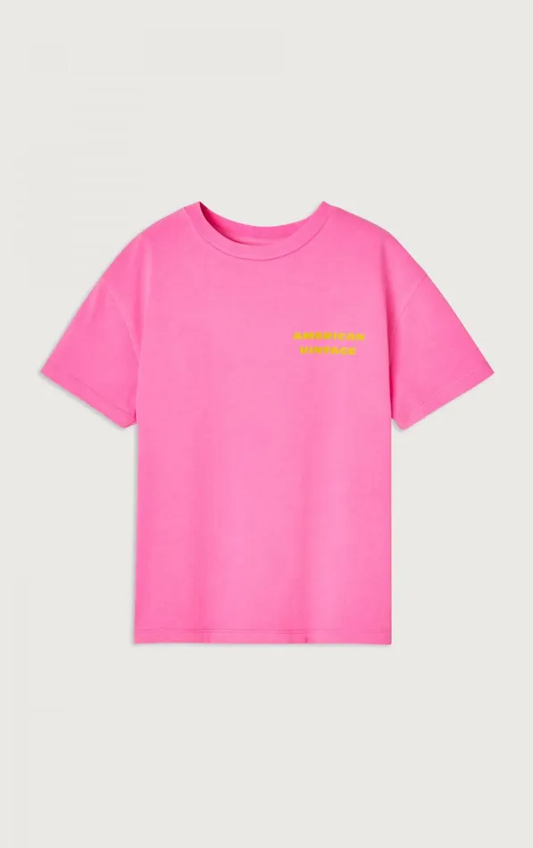 American Vintage Short Sleeve TShirts Kids TShirt Fizvalley Fluo Pink American Vintage Short Sleeve TShirts Kids TShirt Fizvalley Fluo Pink