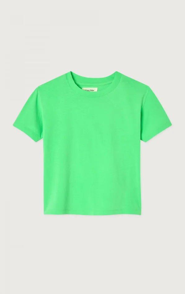 American Vintage Short Sleeve TShirts Kids TShirt Gamipy Flashy Green