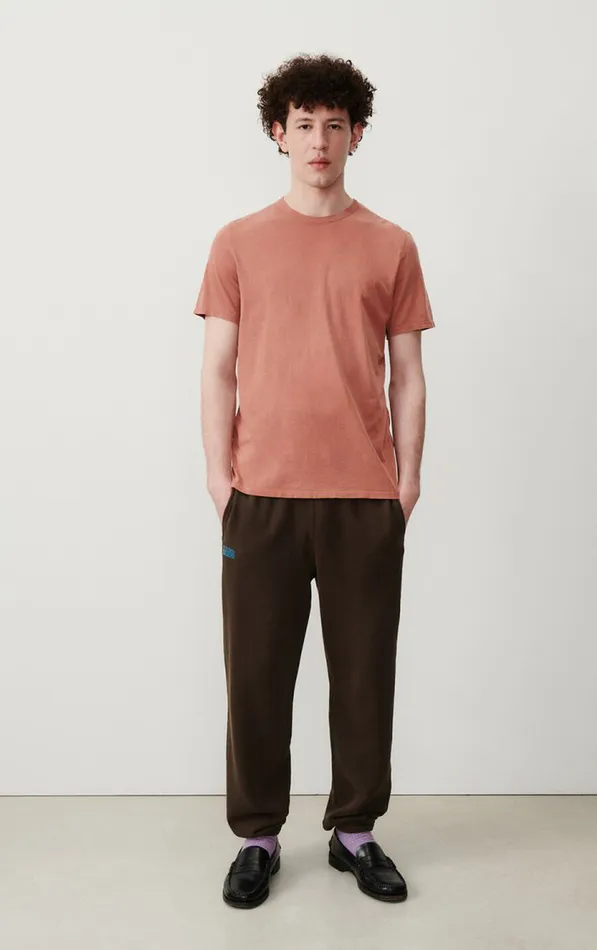 American Vintage Short Sleeve TShirts Men TShirt Devon Vintage Terracotta