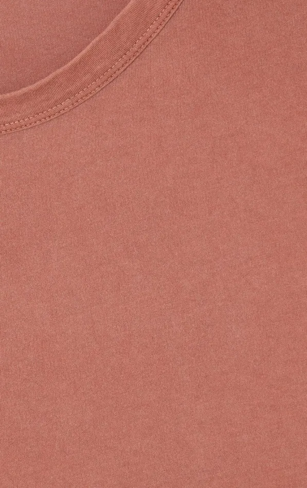 American Vintage Short Sleeve TShirts Men TShirt Devon Vintage Terracotta