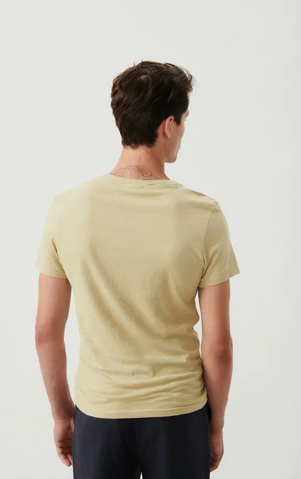 American Vintage Short Sleeve TShirts Men TShirt Gamipy Oat