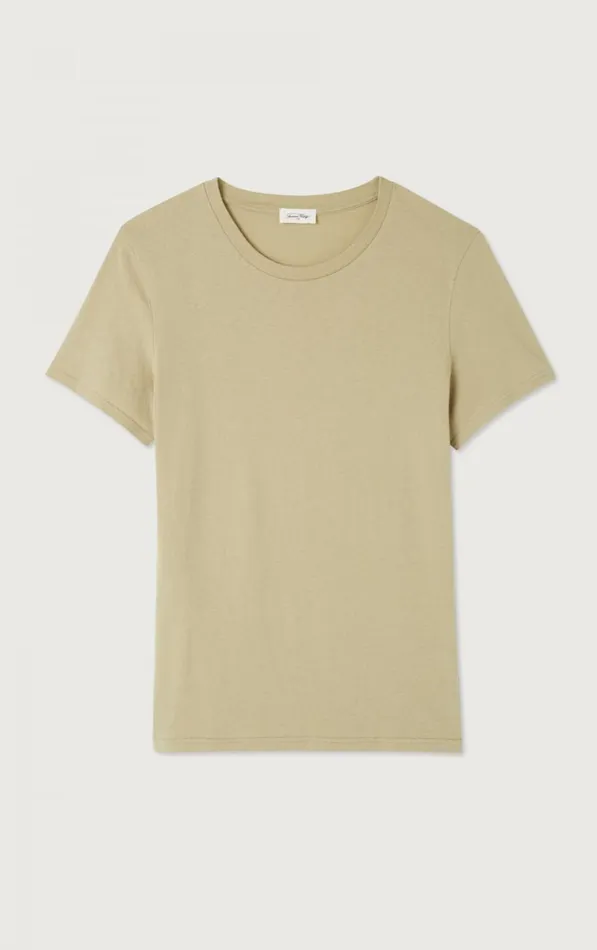 American Vintage Short Sleeve TShirts Men TShirt Gamipy Oat