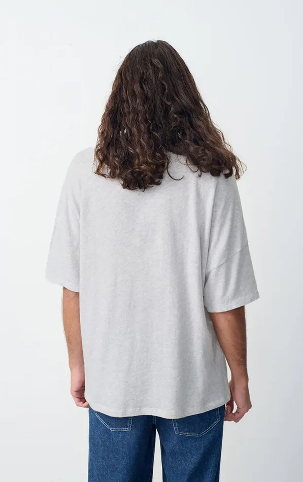 American Vintage Short Sleeve TShirts Men TShirt Sonoma Arctic Melange