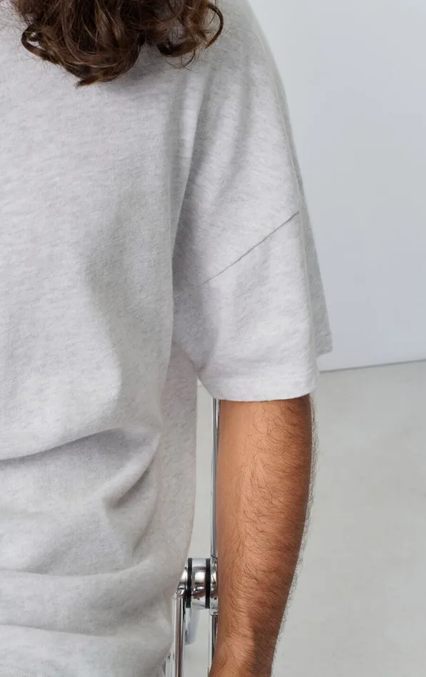 American Vintage Short Sleeve TShirts Men TShirt Sonoma Arctic Melange