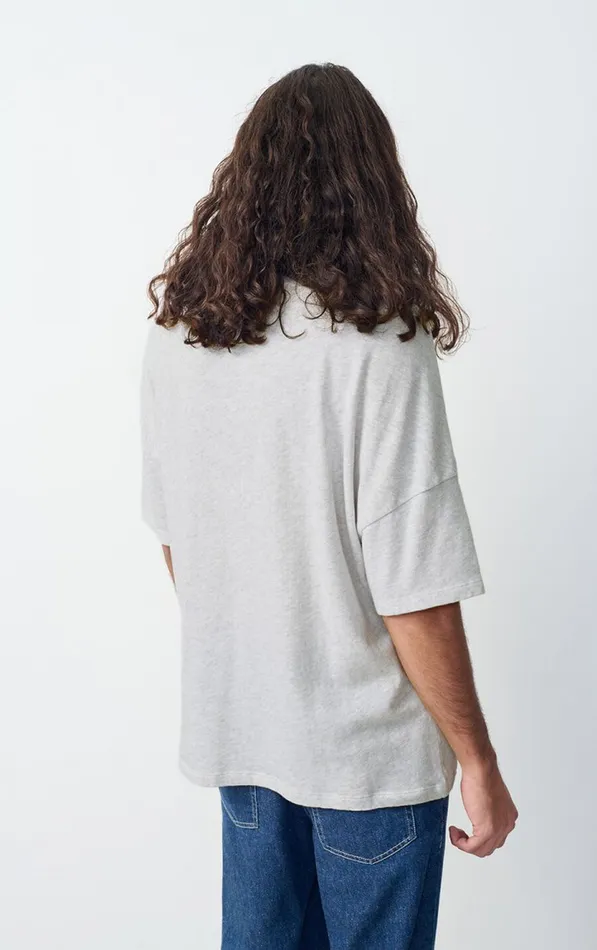American Vintage Short Sleeve TShirts Men TShirt Sonoma Arctic Melange