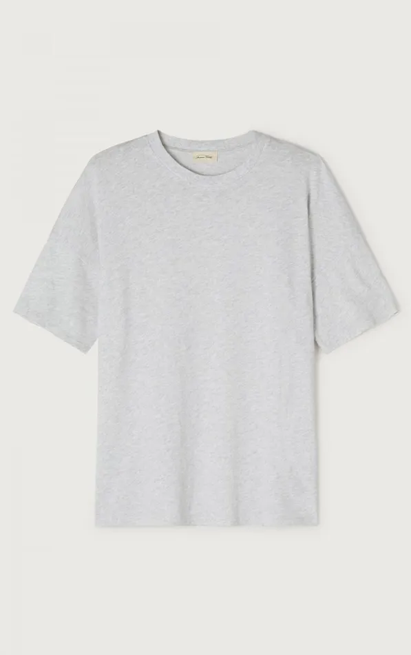 American Vintage Short Sleeve TShirts Men TShirt Sonoma Arctic Melange