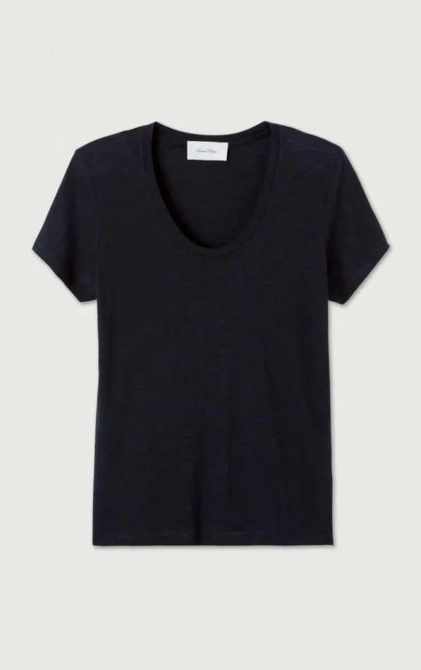 American Vintage Short Sleeve TShirts Women TShirt Jacksonville Black