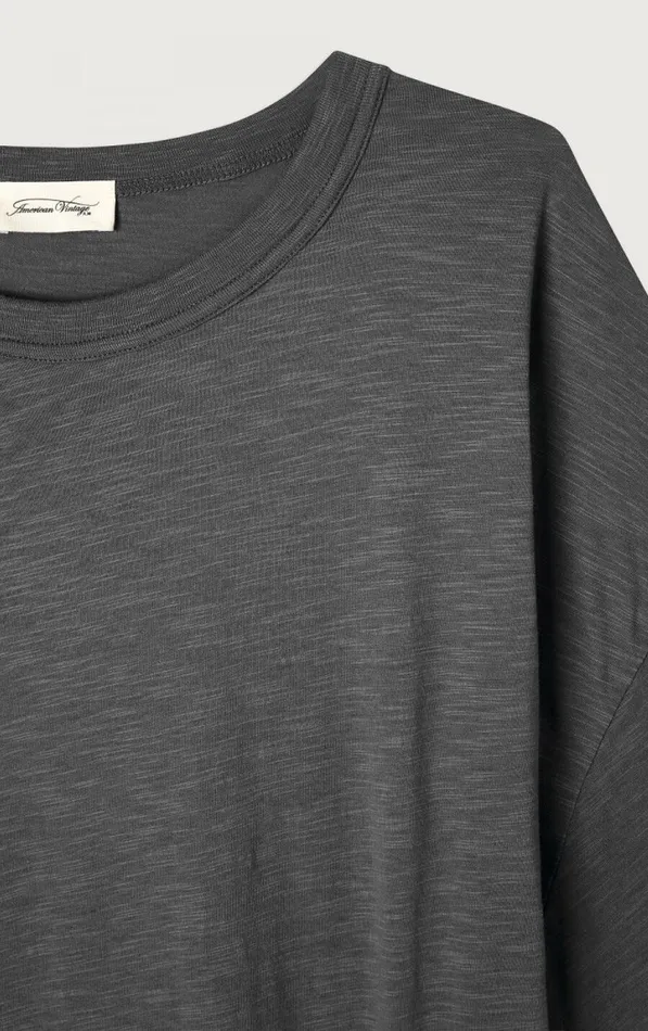 American Vintage Short Sleeve TShirts Women TShirt Jacksonville Melange Charcoal American Vintage Short Sleeve TShirts Women TShirt Jacksonville Melange Charcoal