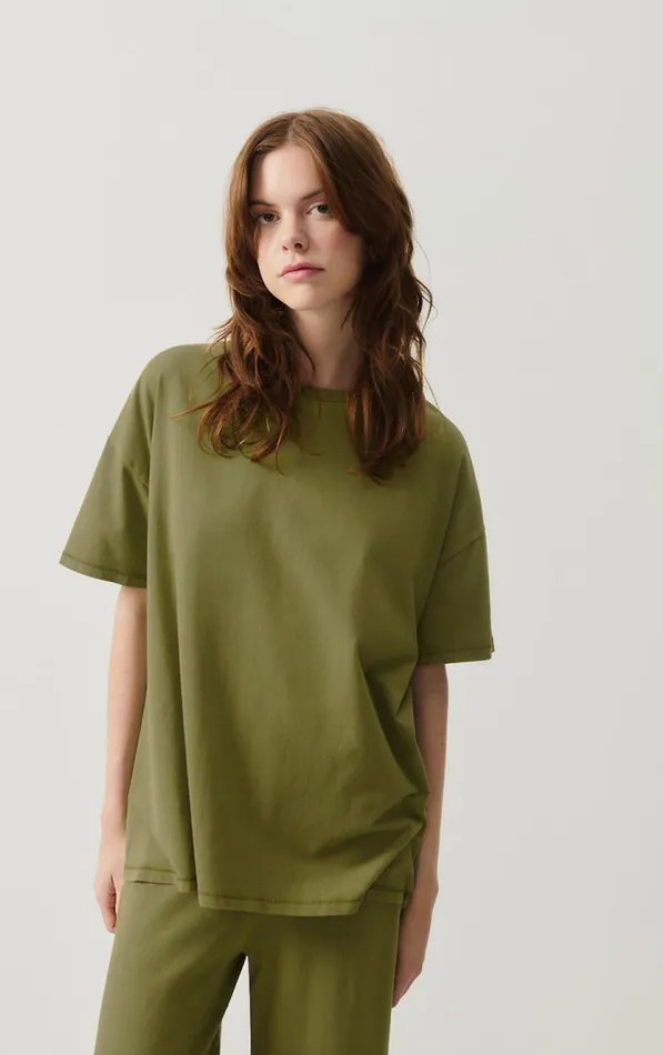 American Vintage Short Sleeve TShirts Women TShirt Pymaz Kiwi Vintage