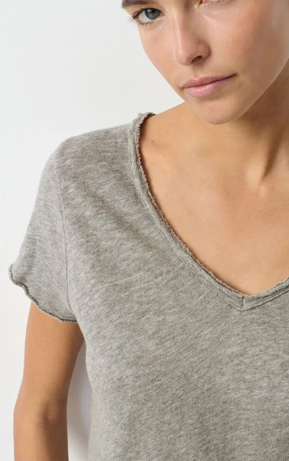 American Vintage Short Sleeve TShirts Women TShirt Sonoma Heather Grey