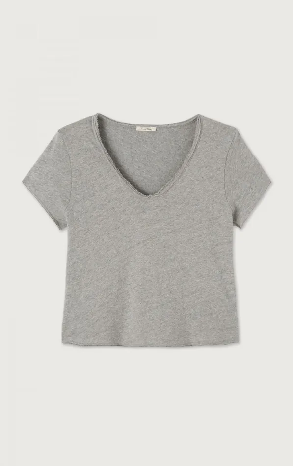 American Vintage Short Sleeve TShirts Women TShirt Sonoma Heather Grey