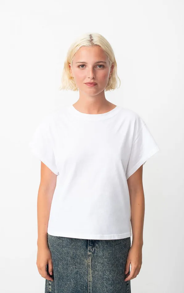 American Vintage Short Sleeve TShirts Women TShirt Vupaville White