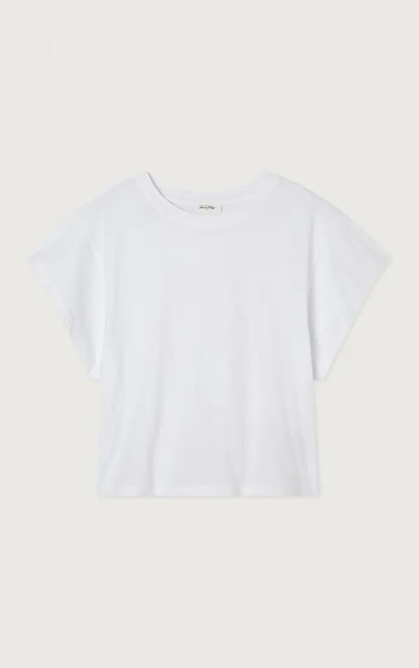 American Vintage Short Sleeve TShirts Women TShirt Vupaville White American Vintage Short Sleeve TShirts Women TShirt Vupaville White