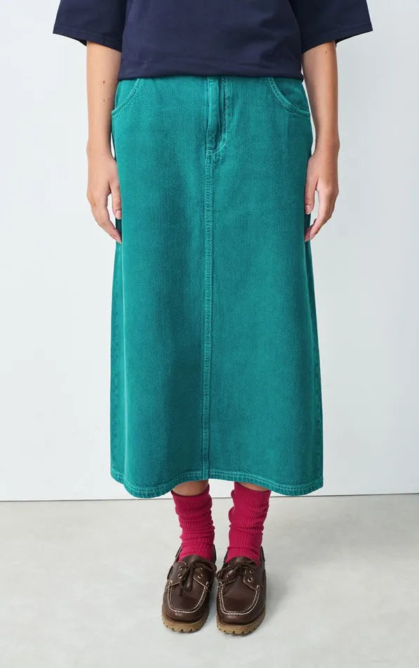 American Vintage Skirts Women Skirt Nyolow Overdyed Emerald