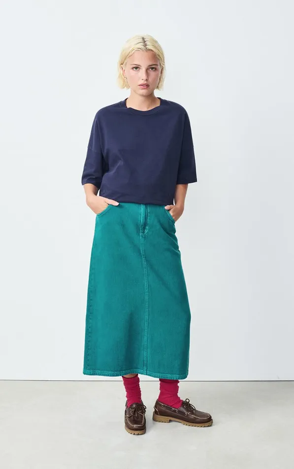American Vintage Skirts Women Skirt Nyolow Overdyed Emerald