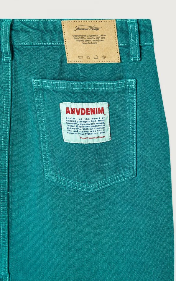 American Vintage Skirts Women Skirt Nyolow Overdyed Emerald
