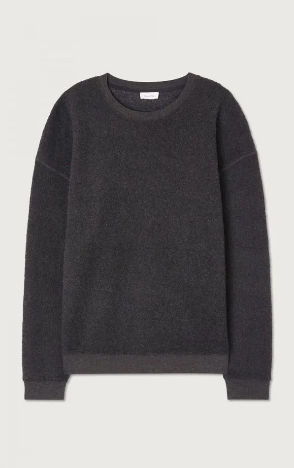 American Vintage Sweatshirts Men Sweatshirt Bobypark Melange Charcoal American Vintage Sweatshirts Men Sweatshirt Bobypark Melange Charcoal