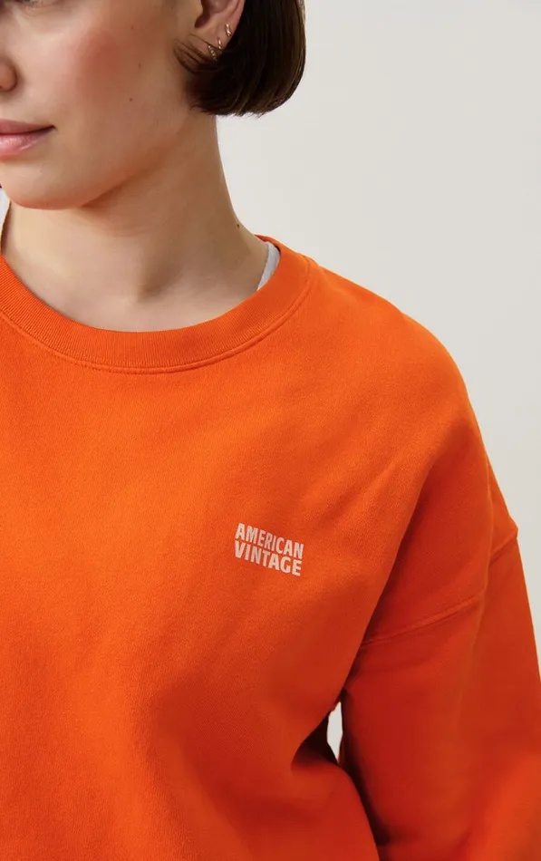American Vintage Sweatshirts Women Sweatshirt Izubird Vintage Pumpkin American Vintage Sweatshirts Women Sweatshirt Izubird Vintage Pumpkin