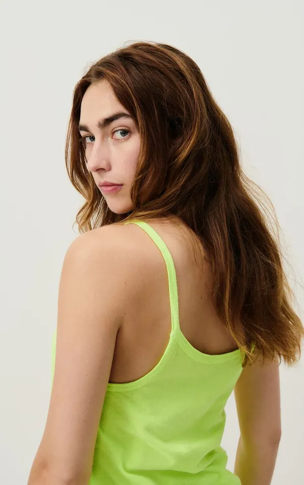 American Vintage Tops and Tanktops Women Tank Top Gamipy Neon Yellow American Vintage Tops and Tanktops Women Tank Top Gamipy Neon Yellow