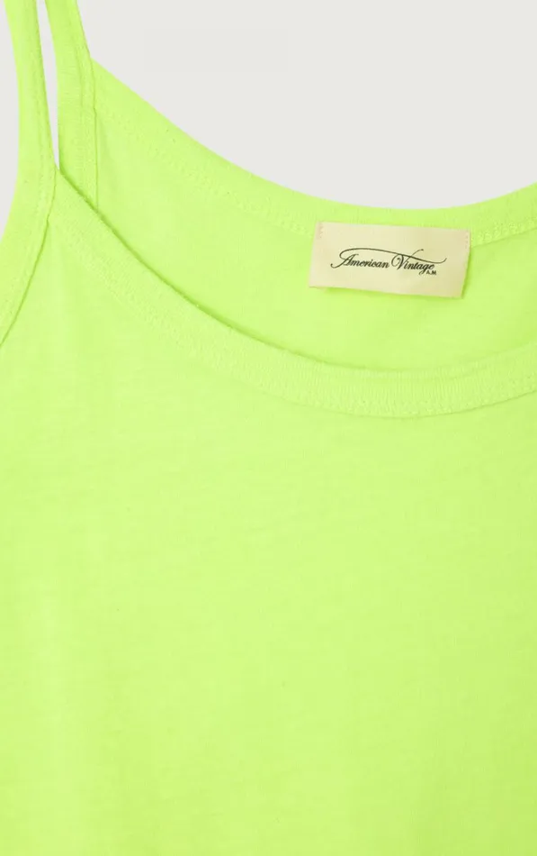 American Vintage Tops and Tanktops Women Tank Top Gamipy Neon Yellow American Vintage Tops and Tanktops Women Tank Top Gamipy Neon Yellow