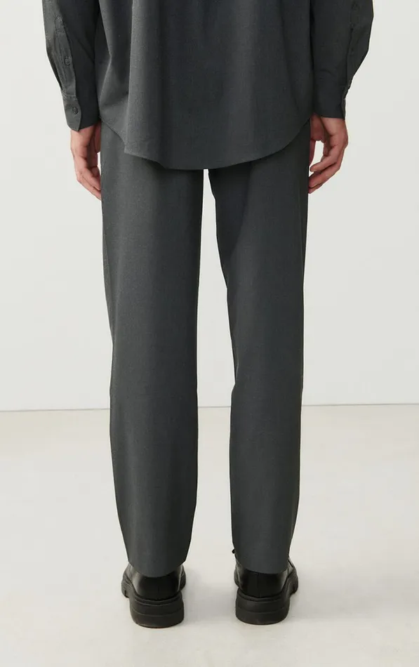 American Vintage Trousers Men Trousers Kabird Melange Charcoal