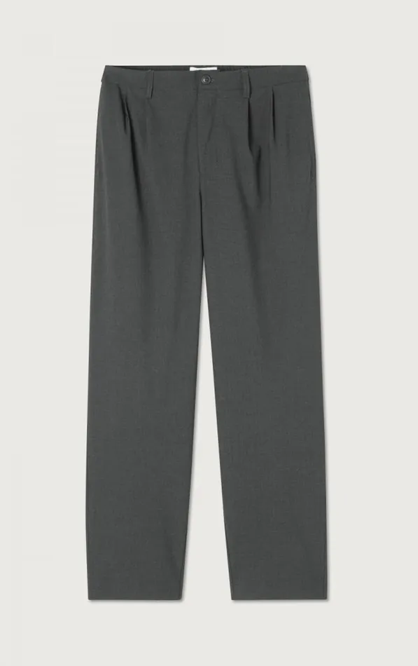 American Vintage Trousers Men Trousers Kabird Melange Charcoal