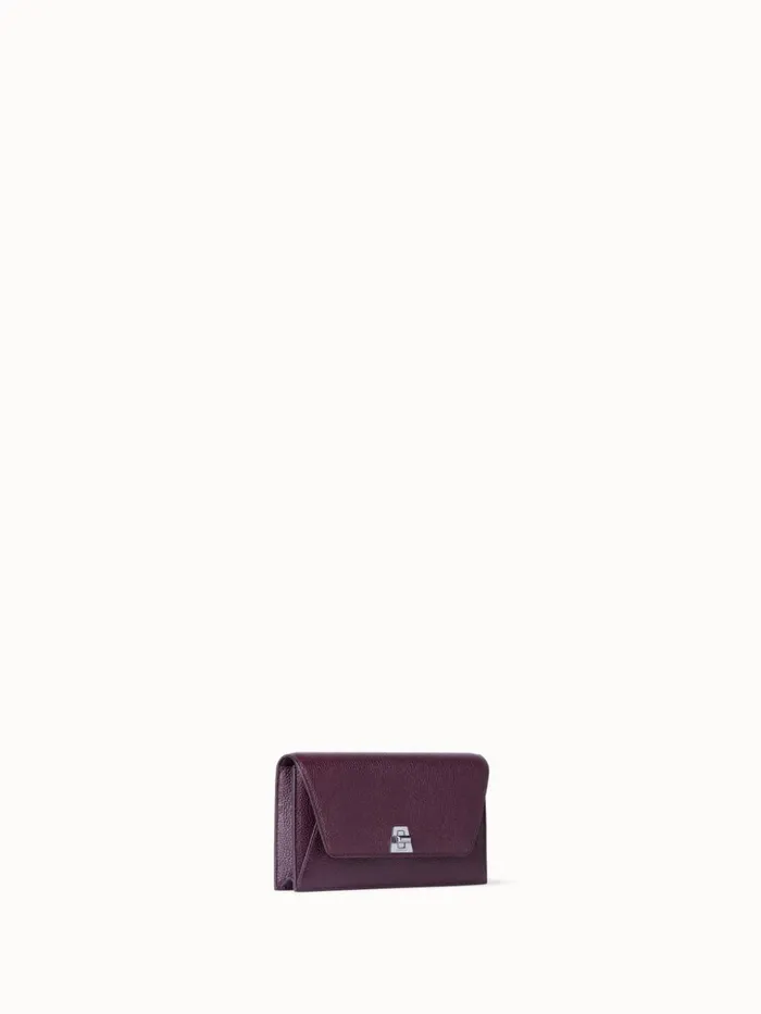 Anouk Clutch Bag In Leather Burgundy Women Akris Mini Bags