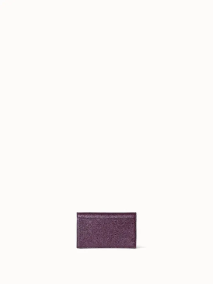 Anouk Clutch Bag In Leather Burgundy Women Akris Mini Bags