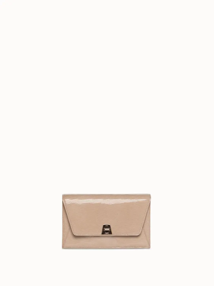 Anouk Envelope Bag With Shiny Lizard Finish Cashmere Women Akris Mini Bags