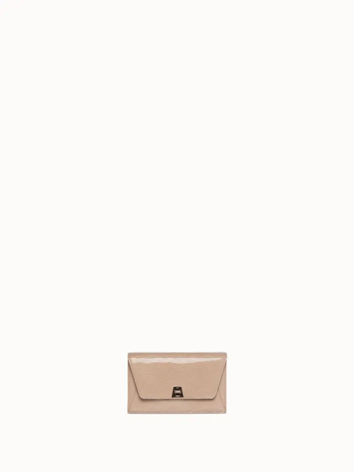 Anouk Envelope Bag With Shiny Lizard Finish Cashmere Women Akris Mini Bags