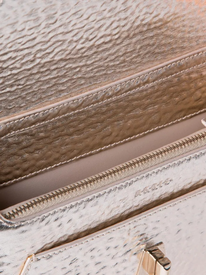 Anouk Envelope In Hammered Leather Stucco Met Women Akris Mini Bags