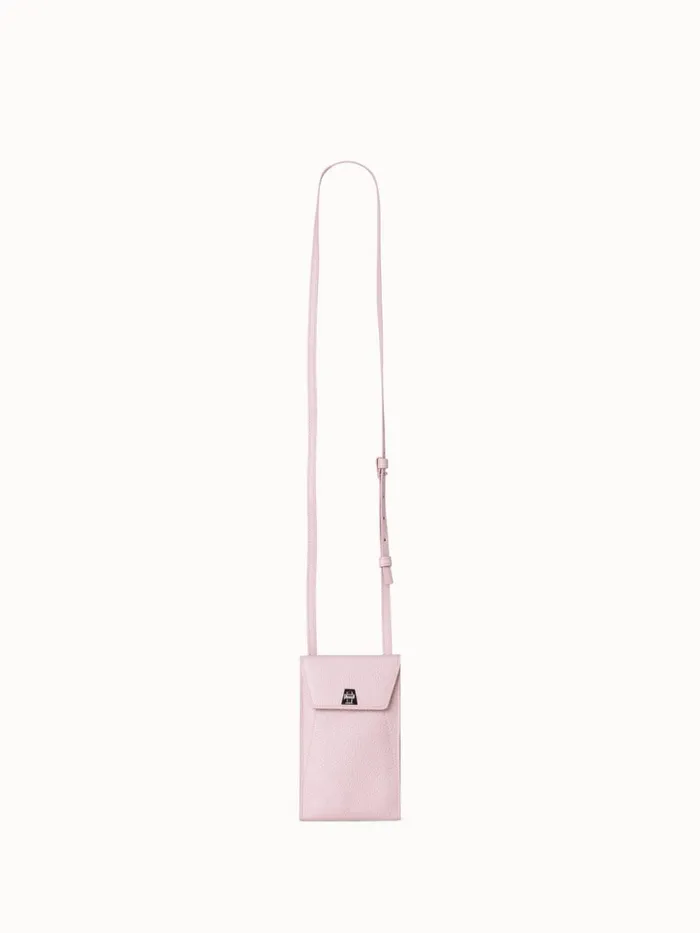Anouk Phone Pouch In Cervocalf Leather Pale Rose Women Akris Mini Bags