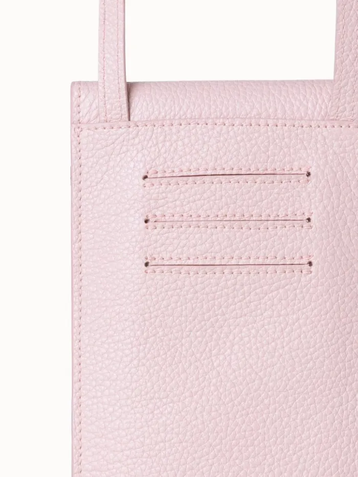 Anouk Phone Pouch In Cervocalf Leather Pale Rose Women Akris Mini Bags