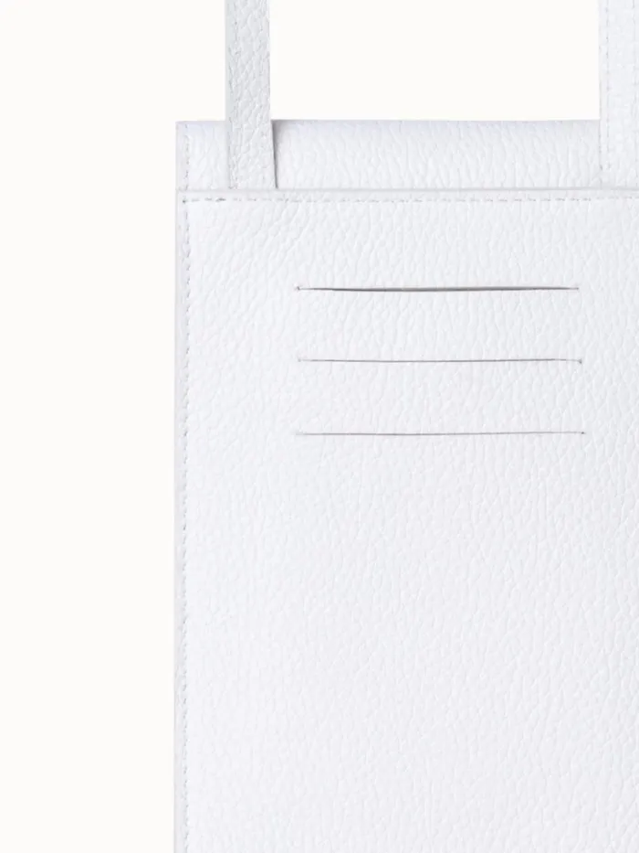 Anouk Phone Pouch In Cervocalf Leather Weiss Women Akris Phone Pouch