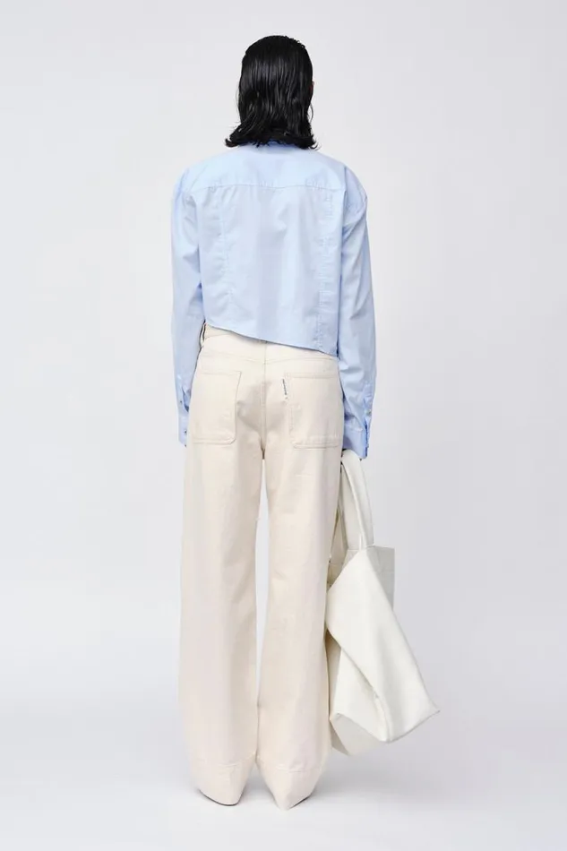 Athena 8211 Chambrey Blue Women Won Hundred Shirts and Blouses
