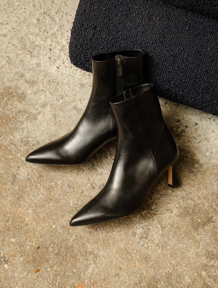 Audrey Passion Black Women Bobbies Ankle Boots Audrey Passion Black Women Bobbies Ankle Boots