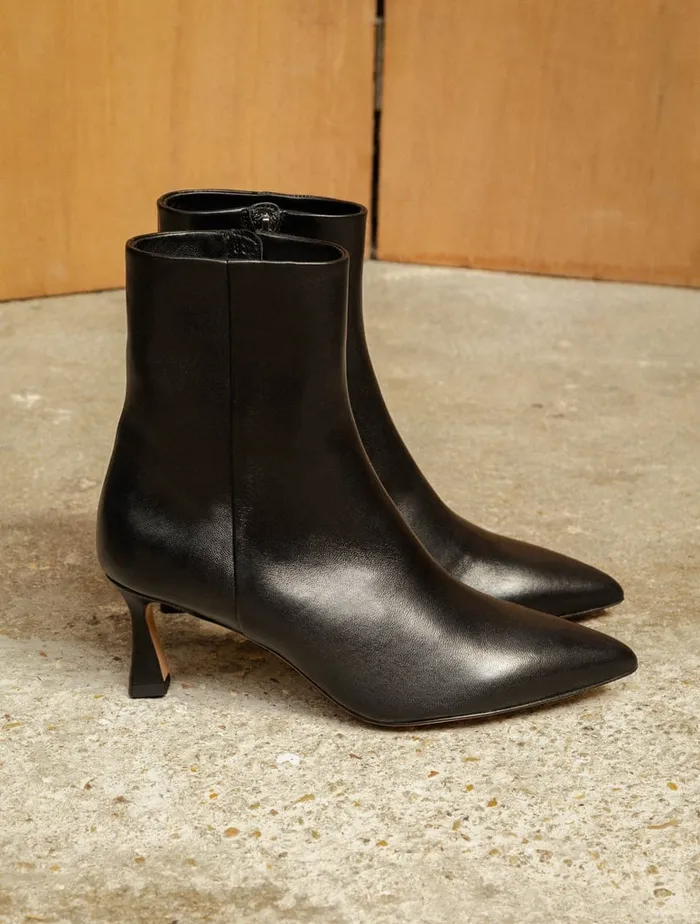Audrey Passion Black Women Bobbies Ankle Boots Audrey Passion Black Women Bobbies Ankle Boots