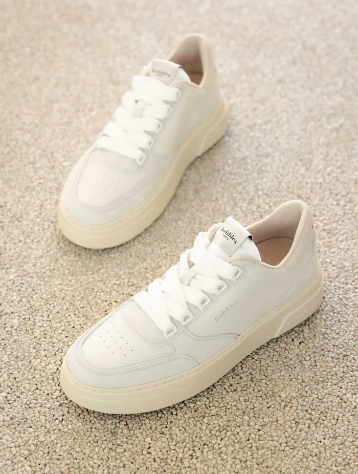Avalon Off White and Foam Women Bobbies Sneakers