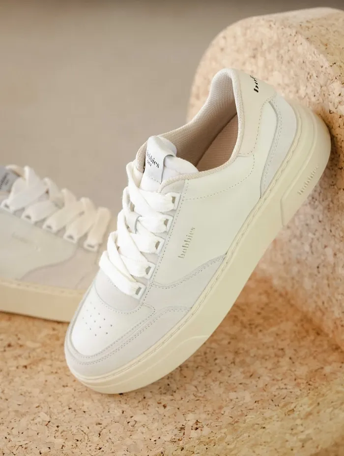 Avalon Off White and Foam Women Bobbies Sneakers