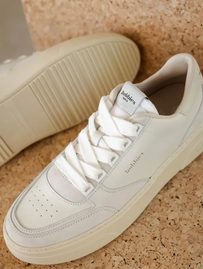 Avalon Off White and Foam Women Bobbies Sneakers