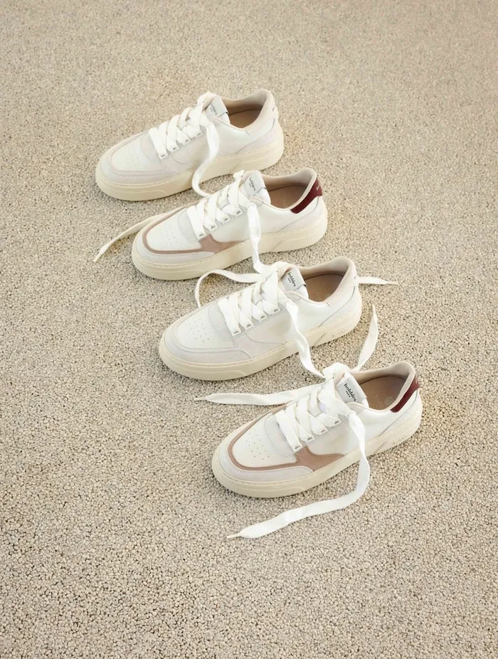 Avalon Off White and Foam Women Bobbies Sneakers