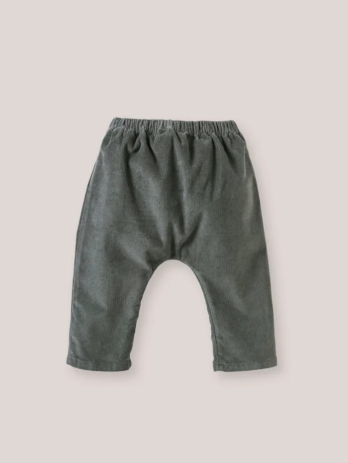 Baby Cyrillus Baby Girl Velour Harem Pants Tilleul