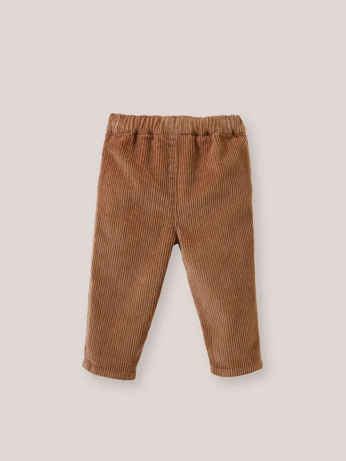 Baby Cyrillus Baby Girl Wide Wale Trousers Sucre Brun