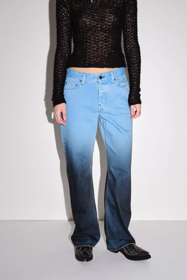 Baggy Gradient 8211 Horizon Blue Women Won Hundred Jeans