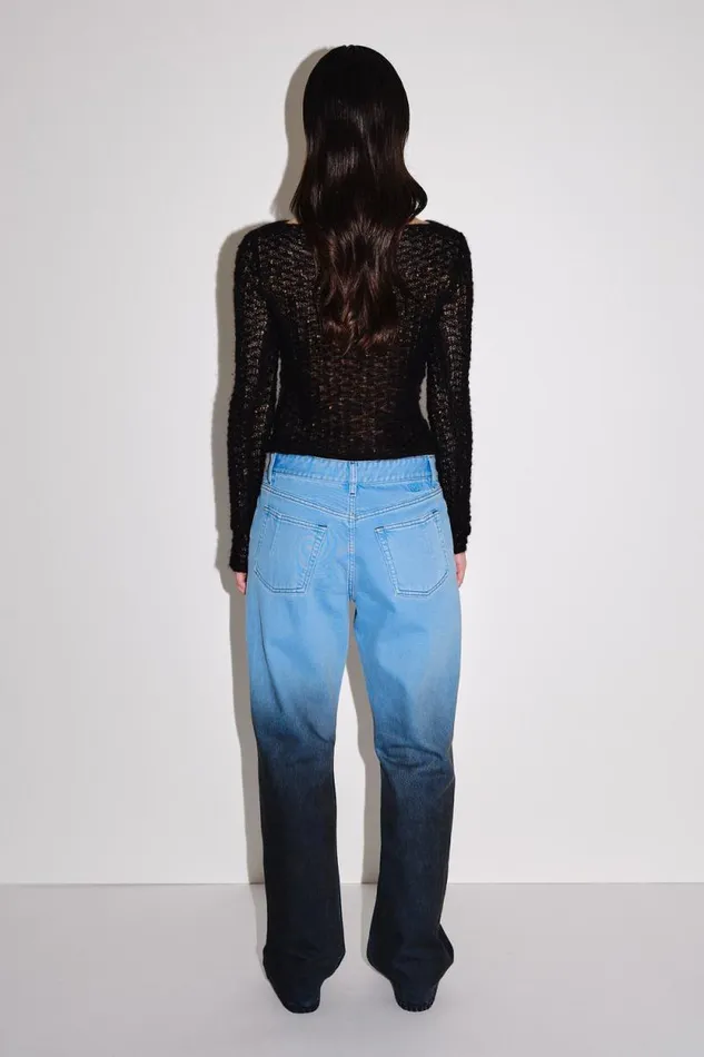 Baggy Gradient 8211 Horizon Blue Women Won Hundred Jeans