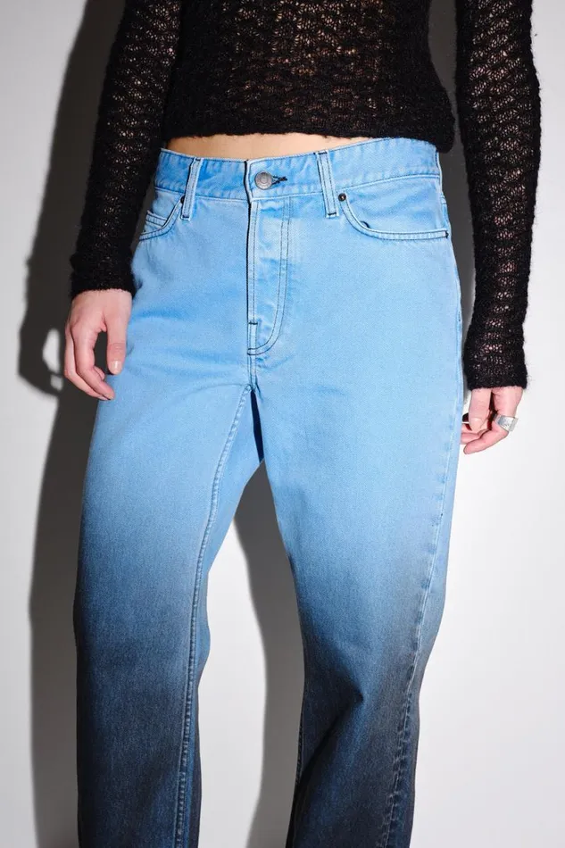 Baggy Gradient 8211 Horizon Blue Women Won Hundred Jeans