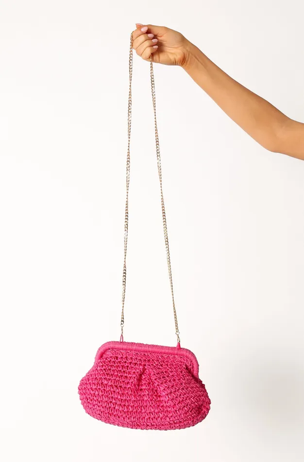 Bags and Wallets Theo Woven Clutch 8211 Pink Pink petalandpup Women
