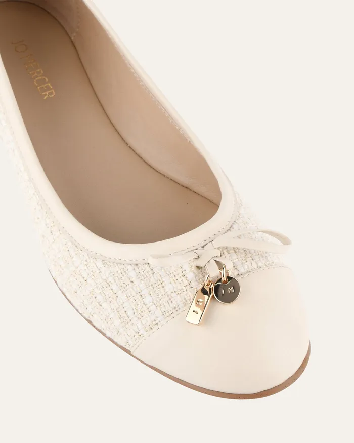BALLET Women Hermione dress flats off white woven jomercer BALLET Women Hermione dress flats off white woven jomercer